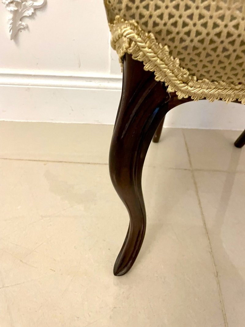 Set of 6 Antique Victorian Quality Rosewood Dining Chairs - Image 14